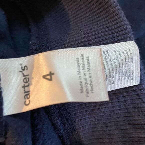 Carter’s Athletic Department Navy Sweat Pants Joggers Size 4T - Picture 4 of 6